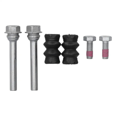 Top Rated Rear Brake Caliper Slider Pins Guide Bolts Kit BCF1346B For Transporter T4 Makes Your Ride Safe and Smooth With Direct Fit Precision And Durability silver bolts, black rubber boots