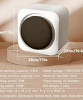 Mini Portable Washer And Dryer Combo, 3.5L Ridiculously Compact Laundry Machine For Travel Dorm Rv on a display.