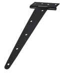 Badass Heavy Duty Iron Barn Door Hinges With Screws, 2 To 8 In Steel Pivot Plates For Wooden Gates And Sheds, Smooth Swing Built Tough hinge shown from the side.