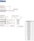 Technical diagram of Beefy ANL Fuse Holder With Two 200A Fuses, dimensions and ratings for RV Boat Truck Electrical Systems and Power Upgrades