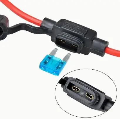 12 Gauge Mini Blade Inline Fuse Holders Set Of 10 For Wiring Upgrades Supports Mini Blade Fuses From 1A To 35A Built Tough For Car Boat And RV Use
