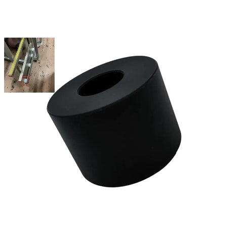 Heavy Duty Panel Saw Roller Replacement For Cut 6480 Vertical Saw, 2.5 Inch Diameter With 1.0 Inch Bore, CNC machined PE plastic core.
