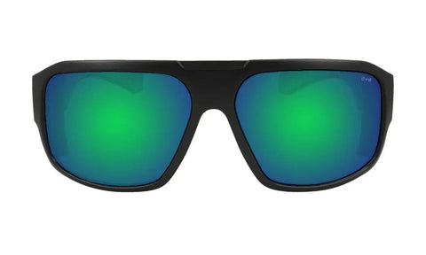 Mens Safety Sunglasses M103GM With Matte Black Frame Green Mirror Lens Non Slip Foam Lining 100 UVA UVB Protection ANSI Z87 Plus Compliant Built Tough For Work Or Play