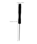 Close-up view of a mini screwdriver from the 99 Piece Eyeglass Repair Kit With Screws And Mini Screwdriver Portable Glasses Nose Pad Replacement Set