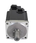 Servo motor with integrated brake, model 1FL6090-1AC61-0LA1; front view shows black housing and silver shaft.