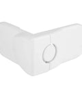 Baby Safety Lock For Cabinets Drawers And Fridge Stick On Adhesive Easy Install No Drill Needed Kid Proof ABS Durable, white angle view