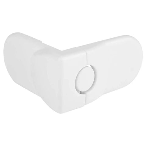 Baby Safety Lock For Cabinets Drawers And Fridge Stick On Adhesive Easy Install No Drill Needed Kid Proof ABS Durable, white angle view