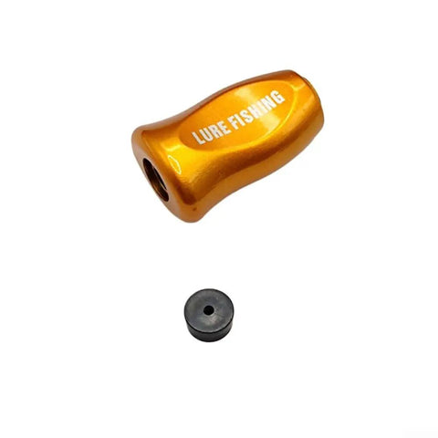 Premium Gold Fishing Reel Knob Grip For Baitcasting Rods Upgrade Your Casting Gear With This Ultra Light ABS Handle Part For Effortless Action And Smooth Performance On Any Water Drop Or Carbon Rocker Setup, gold ABS knob and washer