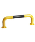 Heavy Duty U Shaped Machinery Guard Rail With High Visibility Yellow And Black Bollard, Anti Collision Bar, Steel Safety Barrier