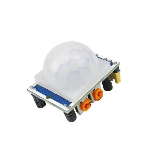 Infrared PIR Motion Sensor Module With Pyroelectric Detector, Plug And Play Easy Install, Pro Grade Reliable Electronics Component For Smart Home And DIY Projects, Stable Performance And Long Lasting Operation, white dome sensor module