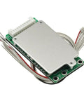 No Fuss 10S 36V 15A Li Ion 18650 Battery Management System Board for Electric Bikes and Power Tools, top view with wires.