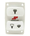 Electric Panel For 12V And 24V Pump Systems SIL Rated SPX Flow Control Unit 81 36105 01 813610501 Marine Ready Durable Enclosure Easy Install And Wiring Harness Included, white dual switch panel