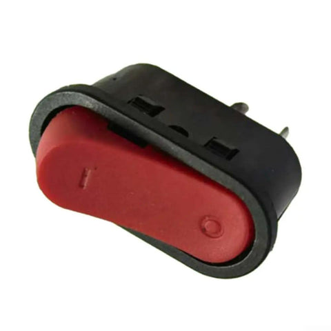 Heavy Duty E Bike Power Switch Fits Hailong Battery Case On Off Control Reliable Secure Kill Switch Cuts Drain Prevents Theft And Enhances Safety For Your Electric Ride, red black ABS rocker switch