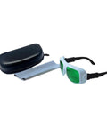 Heavy Duty Killer Red Laser Protective Glasses With OD6 Plus Optical Density For 620 To 700Nm Wavelengths And Ruby Laser Use clear lens safety frames and protective case.