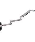 Heavy Duty Long Arm TV Wall Mount Bracket Fits 17 To 38 Inch Displays Silver Aluminum And Steel Vesa 75X75 100X100 side view of adjustable arm.