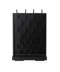 Zcbbybt Drying Rack With 27 Pegs For Lab Drainage And Cleaning Equipment Desktop Test Rack, 27 pegs for glassware drying, black polypropylene.