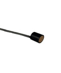 200 KHz Ultrasonic Transducer With 1 Meter Range For Liquid Level Detection, cylindrical sensor with wire, front view