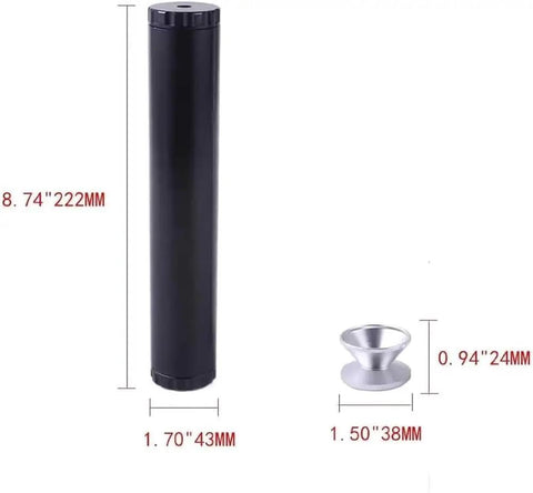 Heavy Duty Aluminum Solvent Filter Trap Kit One Half Inch By Twenty Eight Black With Multiple End Caps For Tough Automotive And Workshop Use