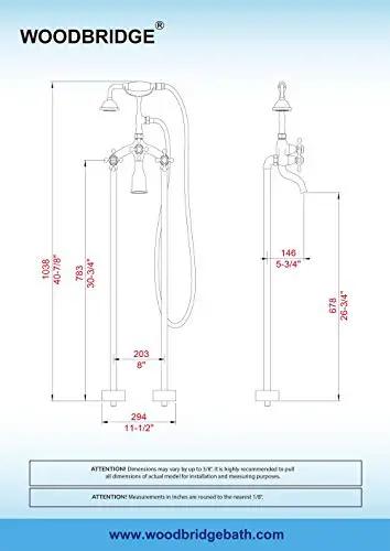 Slick Freestanding Clawfoot Tub Bundle Featuring Top Shelf Oil Rubbed Bronze Faucet And Drain Assembly All In One Premium Bathroom Soaking Package For Effortless Setup dimensions drawing.