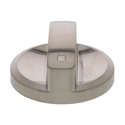 Wolf Cooktop Knob Replacement Compatible With Models 805071 And 808472 Just Snap On Easy To Install shown in silver metal