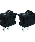 KCD1 Power Switch Two Pack 6A 125V and 250V AC Boat Rocker On Off Toggle Switch With Two Pins Two Position UL Listed