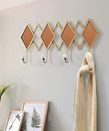 Super Solid Wrought Iron Wall Mount Coat Hook With Drop Dead Gorgeous Glass Accent Sphere Heavy Duty Bracket zero drill setup with diamond design.