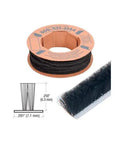 Commercial Storefront Door Pile Weatherstrip.25 Inch By 100 Feet on a roll, used for sealing drafts around doors.