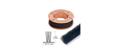 Commercial Storefront Door Pile Weatherstrip.25 Inch By 100 Feet on a roll, used for sealing drafts around doors.
