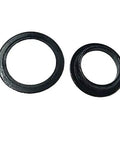Two black rubber seals for the Heavy Duty 1-1/8 Inch Threadless Headset Top Cap 44Mm Headtube Tapered, Forged Steel Mountain Bike Cup.