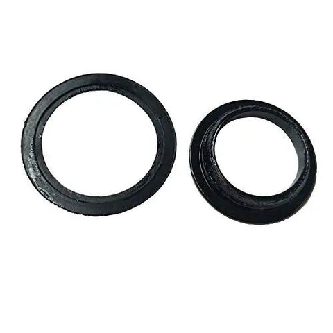 Two black rubber seals for the Heavy Duty 1-1/8 Inch Threadless Headset Top Cap 44Mm Headtube Tapered, Forged Steel Mountain Bike Cup.
