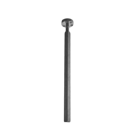 Camshaft installation handle, 12-inch aluminum tool with round flange at top; front view.