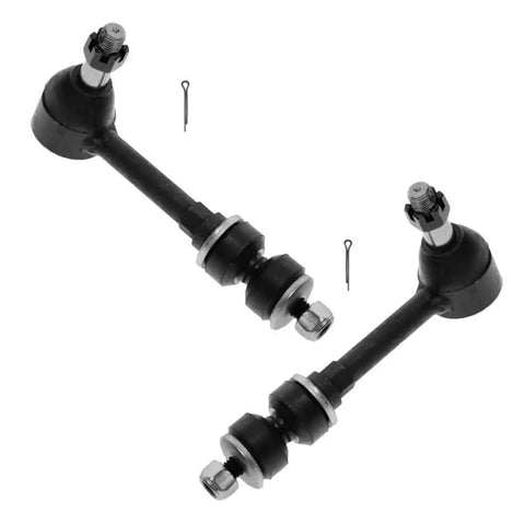 Rig Ready Front Steering And Suspension Repair Kit With Heavy Duty Ball Joints Tie Rod Ends Track Bars And Sway Bar Links For Dodge Ram 1500 4X4 Crew Cab sway bar link set with parts for suspension repair.