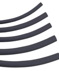 Five black hoses from Gas Line Hose Kit With Five Size Set And Forty Clamps No Fuss Tough As Nails NBR Fuel Tubing For Cars ATVs Lawn Mowers