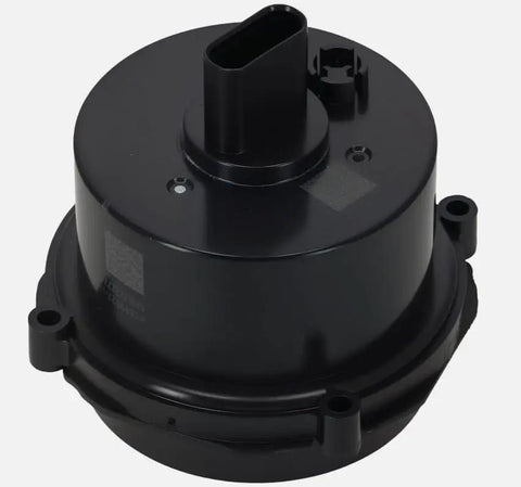 High Output Electric Water Pump For Tesla Model Three And Model Y Cooling System Replacement showing top view of durable black design.