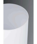 Close-up of etched white glass from Replay Collection Etched White Glass Modern Chandelier Light, 3 Light, Polished Nickel Finish