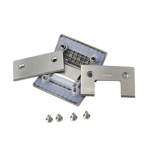 Stainless Steel Pivot Hinge Set For Glass Shower Doors 201 Grade Glass Clamps Clips Bathroom Hardware 30 Pcs