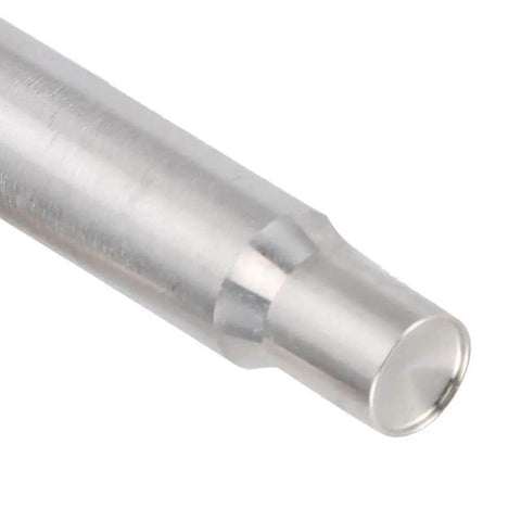 Close-up of stainless steel round end of 9mm Double Sided Rivet Punch For Leather Craft Dope Stainless Steel Round Hole Punch Die Tool