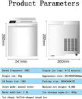 Product parameters for Premium Stainless Steel Freestanding Ice Maker Cranks Out Thirty Three Pounds Bullet Ice Daily With Slick Touch Panel No Sweat Rapid Chilling For Kitchens Bars And Office Spots.