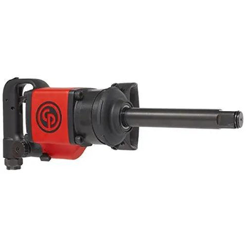Tough As Nails 1 Inch Air Impact Wrench With 6 Inch Extended D Handle showing sturdy metal body and long reach design.