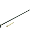 PalmSaver Replacement Ramrod For Muzzleloaders Solid Aluminum Loader Rod With Ergonomic Palm Saver Knob, black rod, and brass jag extension