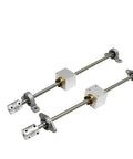 Upgrade Your Rig With This Smooth T8 Lead Screw Set For 3D Printers And CNC Makers Featuring 550mm Length 2Mm Pitch Fast Linear Motion Vertical Or Horizontal Mounting Hardened TR8 Rods Wear Resistant Brass Nuts For Pro Level Precision Builds. T8 lead screw set, 550mm TR8 rods, brass nuts, flexible couplers and bearings for 3D printer or CNC motion