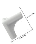 8 Pack Silicone Corner Guards for Kitchen Tables and Furniture Edges, Durable Safety Protectors, shown with dimensions 4.5 cm