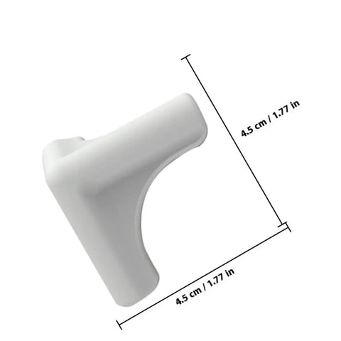 8 Pack Silicone Corner Guards for Kitchen Tables and Furniture Edges, Durable Safety Protectors, shown with dimensions 4.5 cm