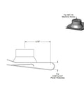 Diagram of 3/8-16 Stainless Steel U Style Clip-On Nut Pack of 10 For Panels 0.05 to 0.2 Inch Thick with side and top view.