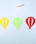 Colorful Felt Hot Air Balloon Garland Two Pack Banner Easy To Set Up For Birthday Party Sky Theme Wall Decor With 20 Colorful Balloons Included Ropes And Plastic Needles