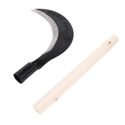 Manganese Steel Long Handle Scythe For Weeding And Lawn Care Tough As Nails Heavy Duty Garden Tool With Sharp Blade Ergonomic Grip