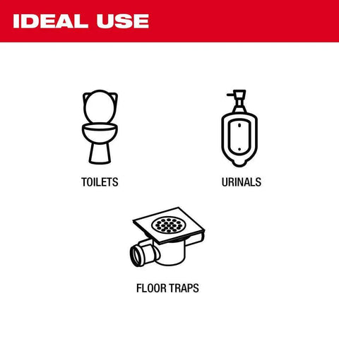 Heavy Duty Cordless Drain Snake And Toilet Auger Set Designed To Tackle Nasty Clogs and Gnarly Pipe Blockages ideal use for toilets, urinals, and floor traps.