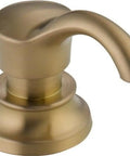 Champagne Bronze Soap Dispenser For Delta Faucets, 1 Hole Install, No Fuss Mounting, Coordinating Accessory, Durable Plastic Finish