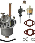 Carburetor Kit Replacement For 63Cc To 64Cc 2HP Gas Generators And Small Engines With Fuel Filter Includes Gaskets and Clips