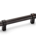 Oil Rubbed Bronze Cabinet Bar Pull 5 Pack With 5 Inch 128mm Hole Centers Solid Steel Construction Includes 1 Inch Mounting Screws